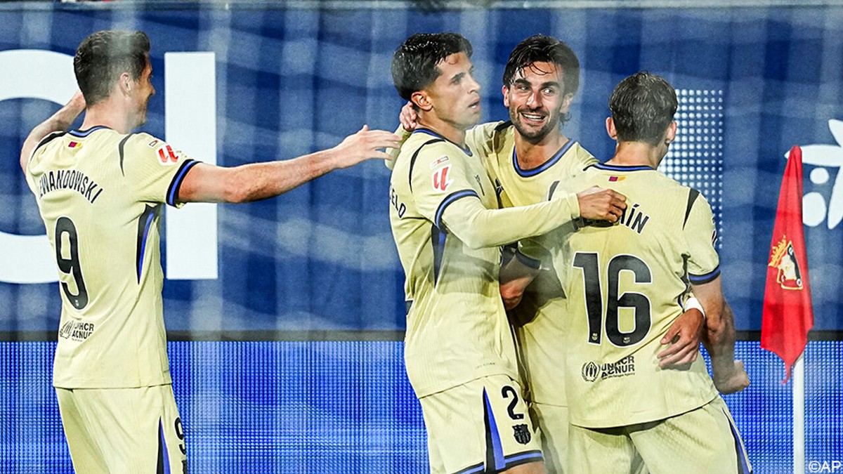 Dankzij twee ultieme prikjes in de slotfase: Barça kraakt de code van Osasuna en steekt hand uit naar landstitel