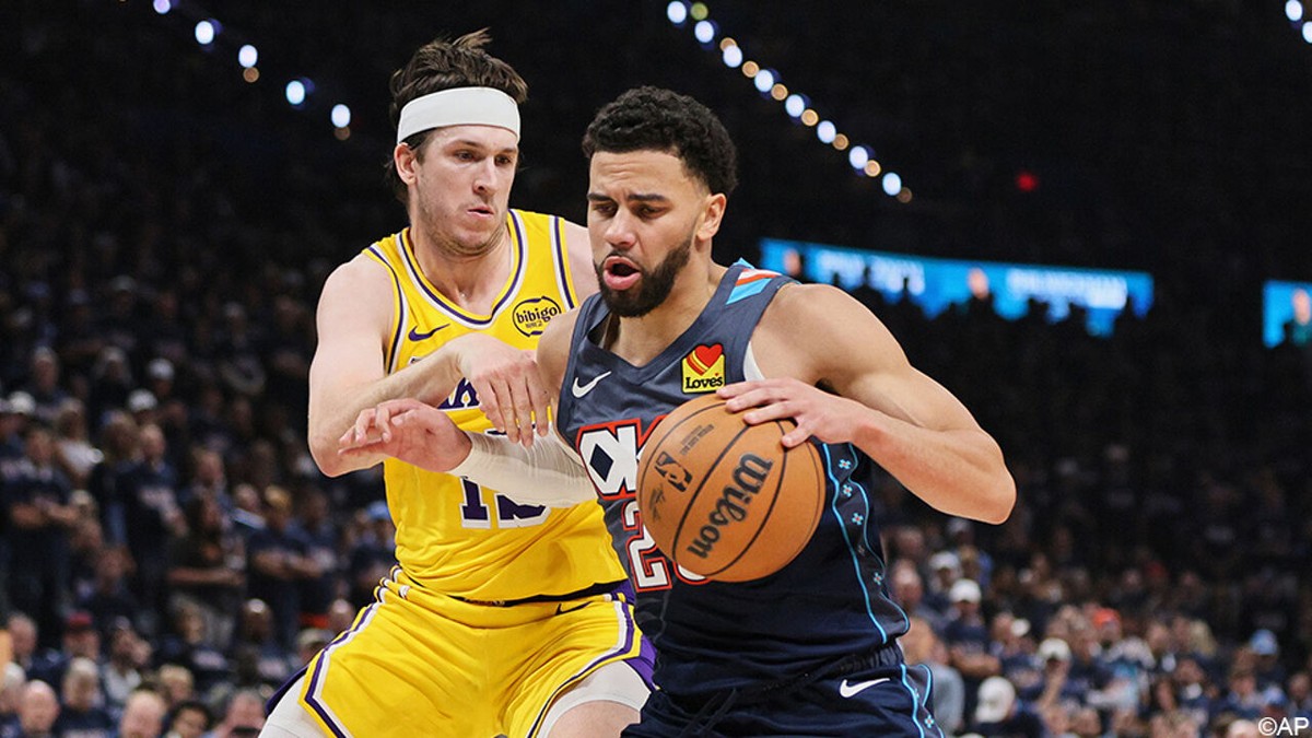 Met dank aan de Belgische talisman: ijzersterke Ajay Mitchell loodst OKC naar 2-0 tegen LA Lakers in NBA-play-offs