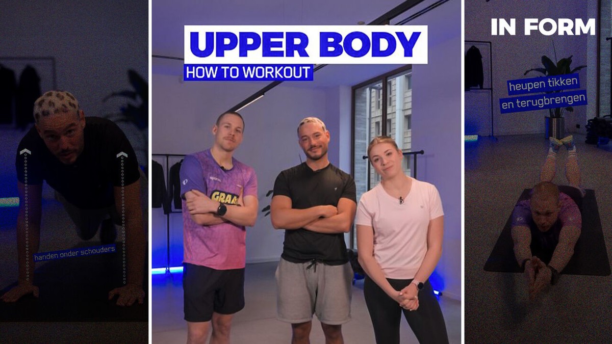 IN FORM - Stien, Ilias en Bavo stellen 3 oefeningen voor om thuis je upper body te trainen: "Simpel en makkelijk"