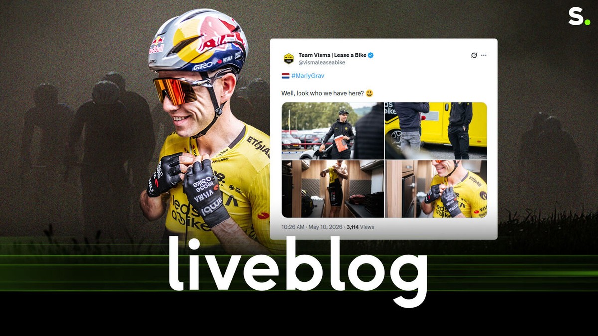 LIVE: Wout van Aert geeft goeie indruk, 6 koplopers snijden laatste 40 km aan van gravelrace in Valkenburg
