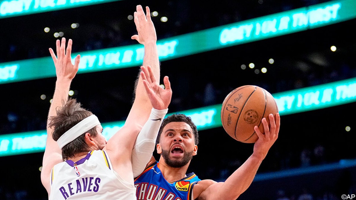 Ajay Mitchell blijft schitteren in NBA, als topschutter zet hij met OKC LA Lakers een derde keer opzij: "Ben heel dankbaar"