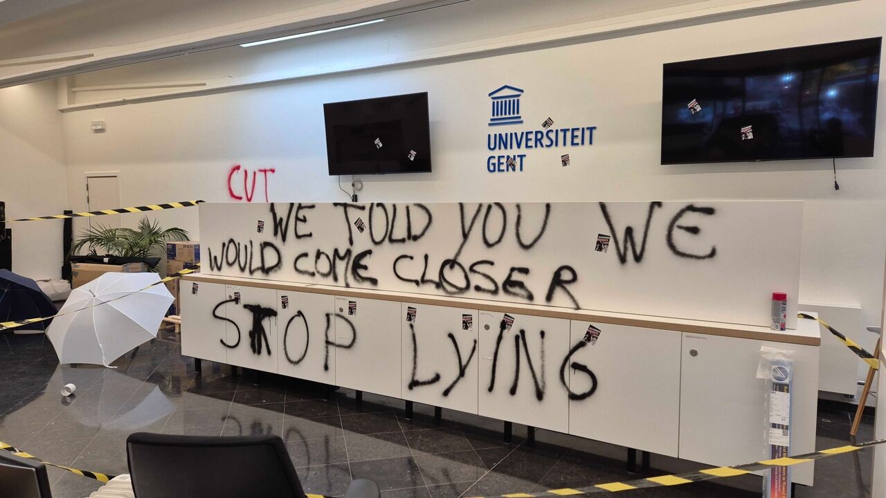 Pro-Palestijnse actie aan UGent escaleert: actievoerders dringen rectoraat binnen