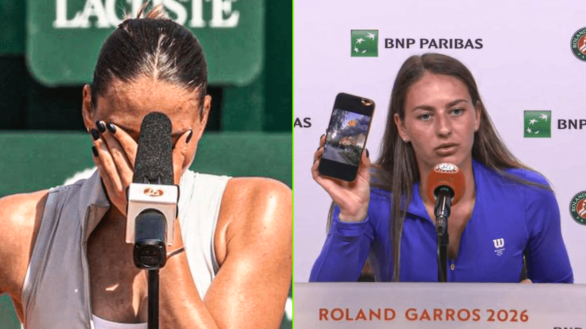 "Deze foto kreeg ik vanochtend": Oekraïense Kostjoek zorgt voor beklijvend moment op Roland Garros na raketinslag bij ouderlijk huis