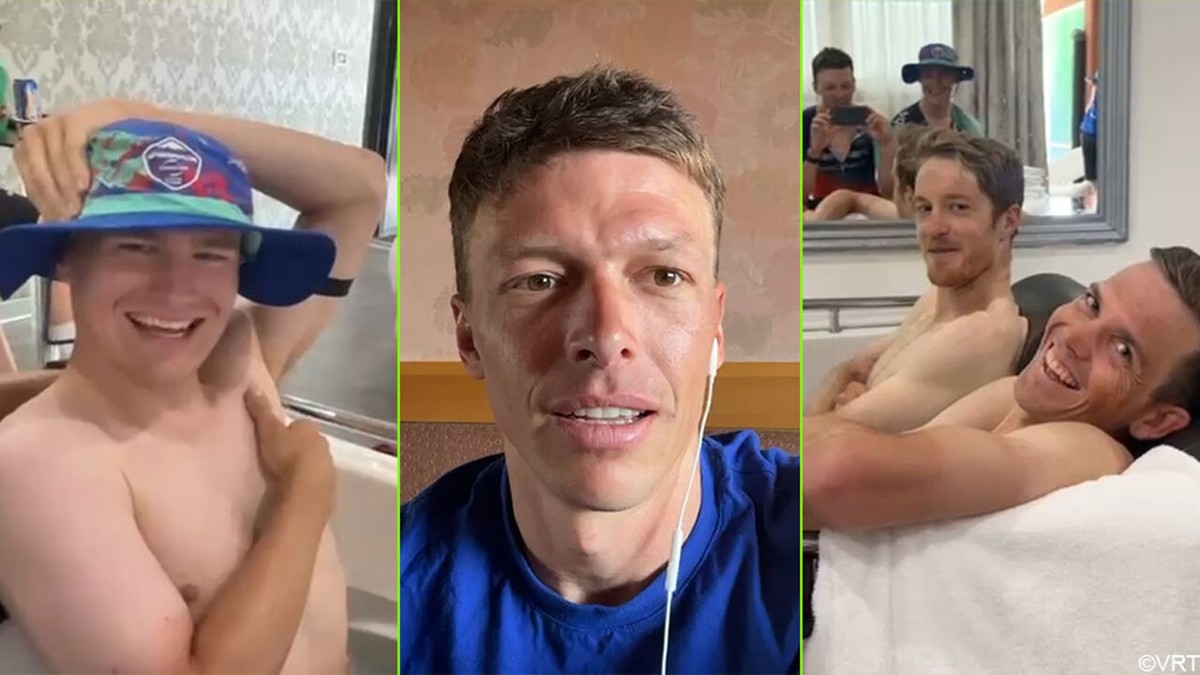 "Deze kamers worden per uur verhuurd": Oliver Naesen grapt op rustdag over opvallend hotel, waar jacuzzi naast bed staat