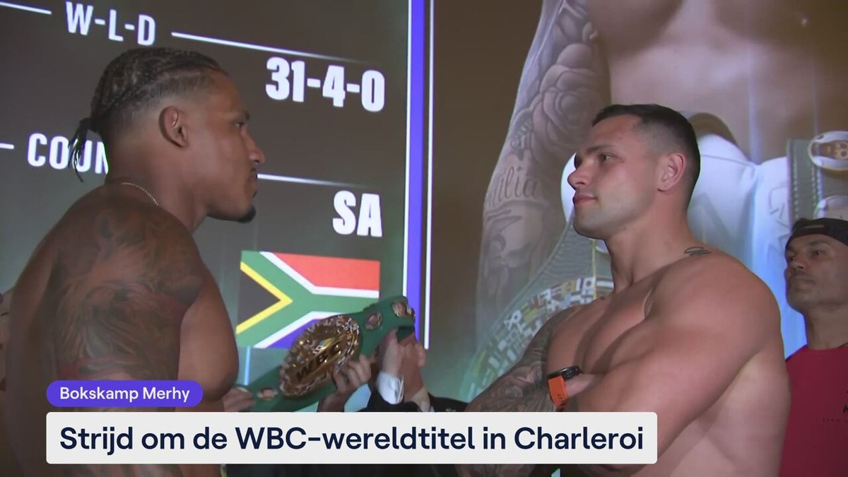Strijd om de WBC-wereldtitel in Charleroi, Merhy: "Ik kan niet wachten"