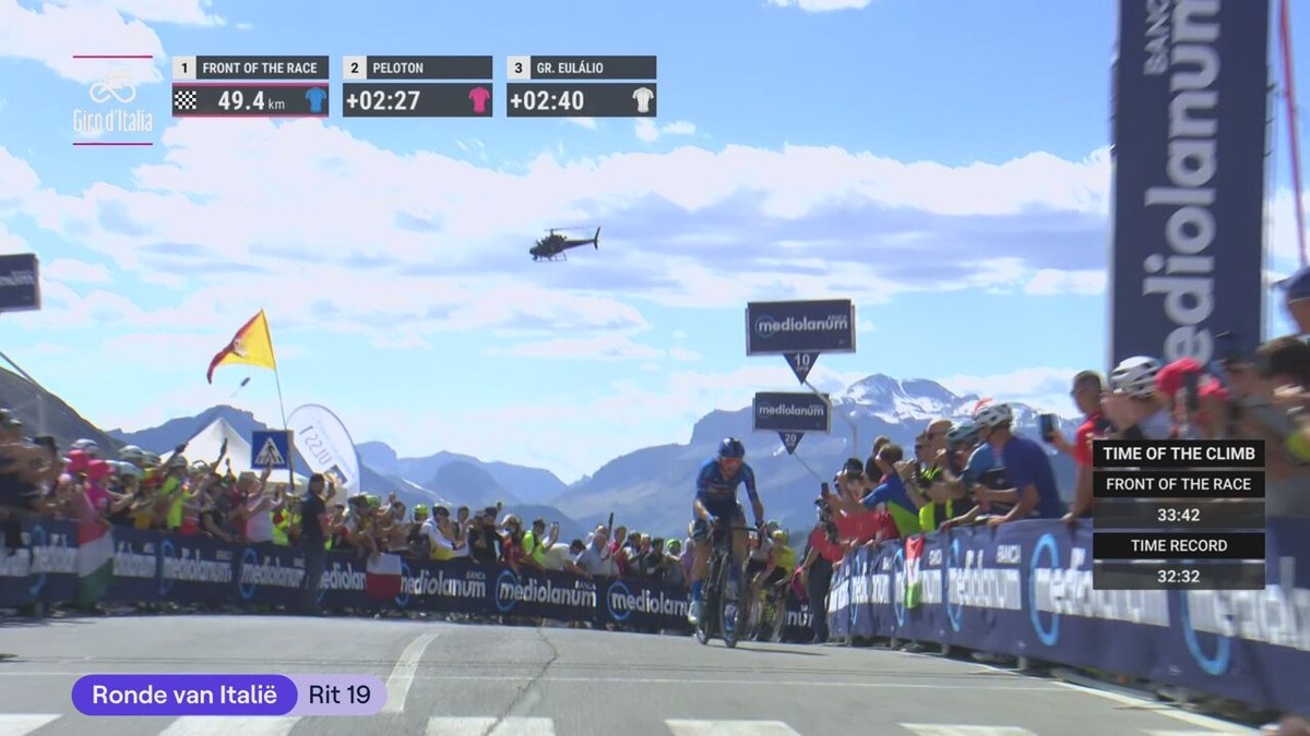 Kuss wint in de Dolomieten de koninginnenrit van de Giro