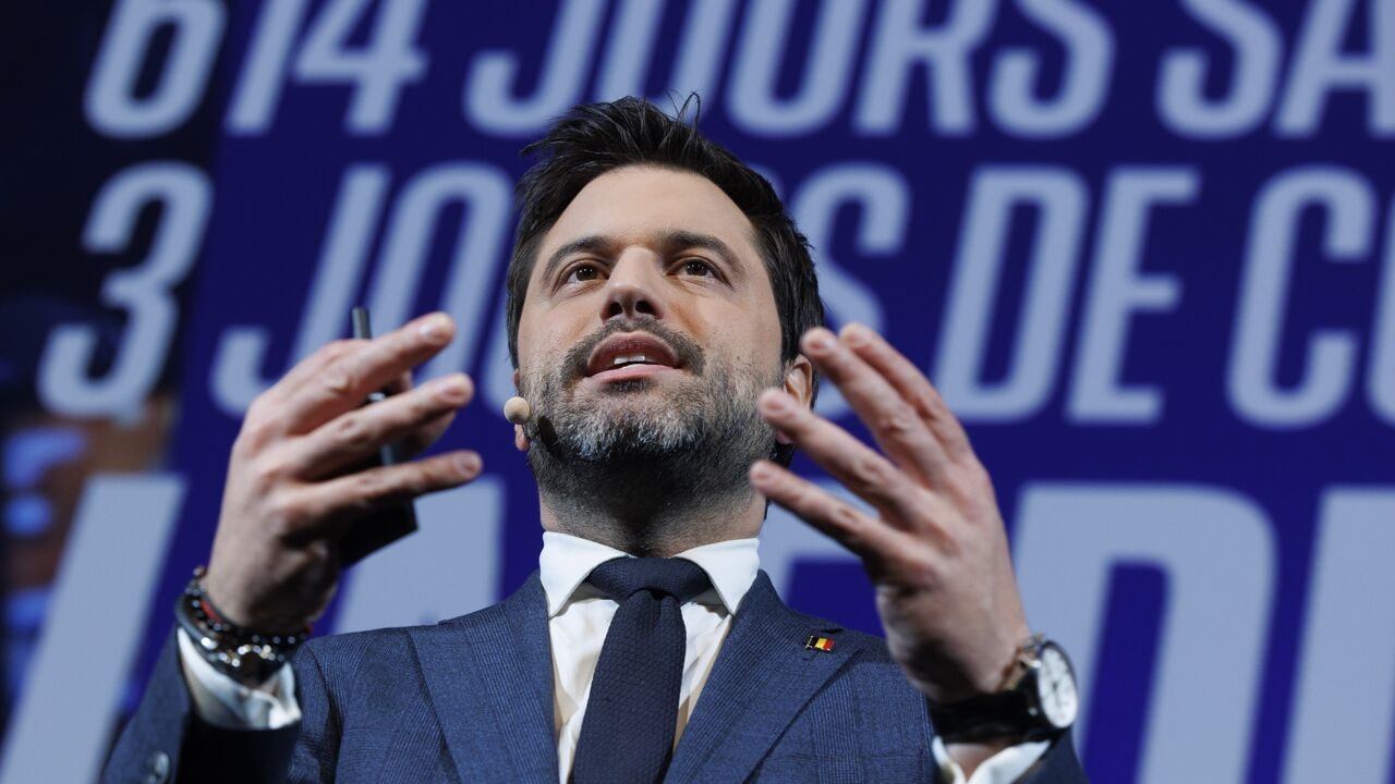 MR-voorzitter Georges-Louis Bouchez wil naar eigen zeggen regering niet laten vallen over begroting
