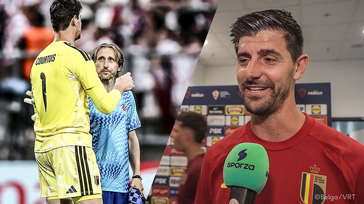 Zijn save was zó goed, dat hij er middelvinger voor kreeg: Thibaut Courtois lacht om actie van "niet zo blije" Modric