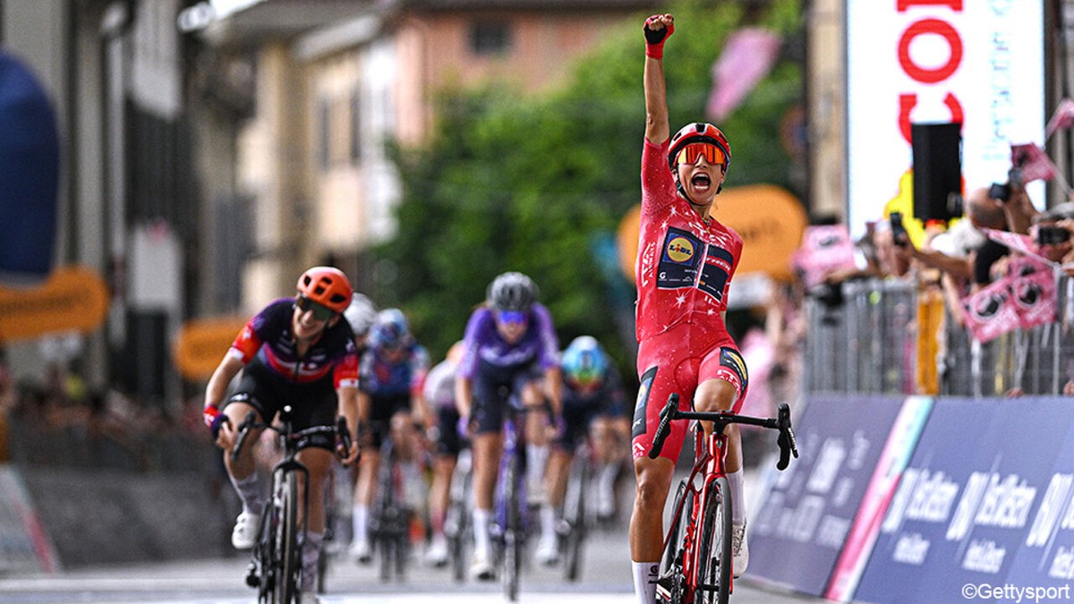 Niet te stoppen: Elisa Balsamo maakt haar klavertjevier vol in de Giro na nieuwe sprintzege