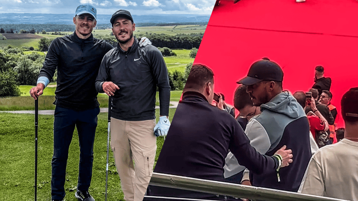 Eerst potje golf, daarna de Rode Duivels meepikken: Eden Hazard is "back in Belgium" samen met broer Thorgan