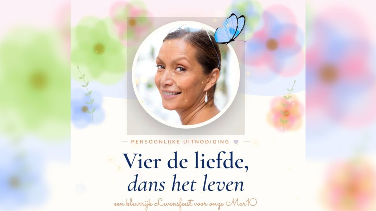 Kleurrijke kleding, picknick en dans: vriendinnen nemen afscheid van Martine Prenen met Levensfeest