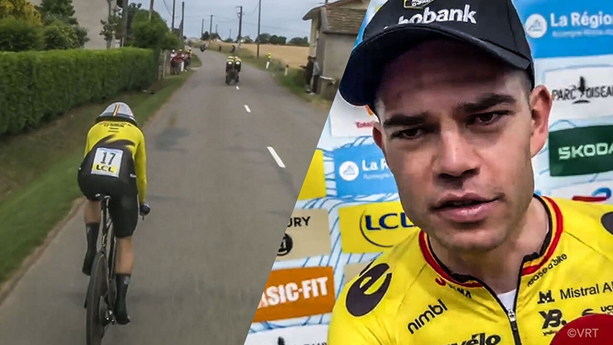 "Er is weinig te verbergen in een ploegentijdrit": benen liepen snel vol bij Wout van Aert, die het "niet leuk" vond