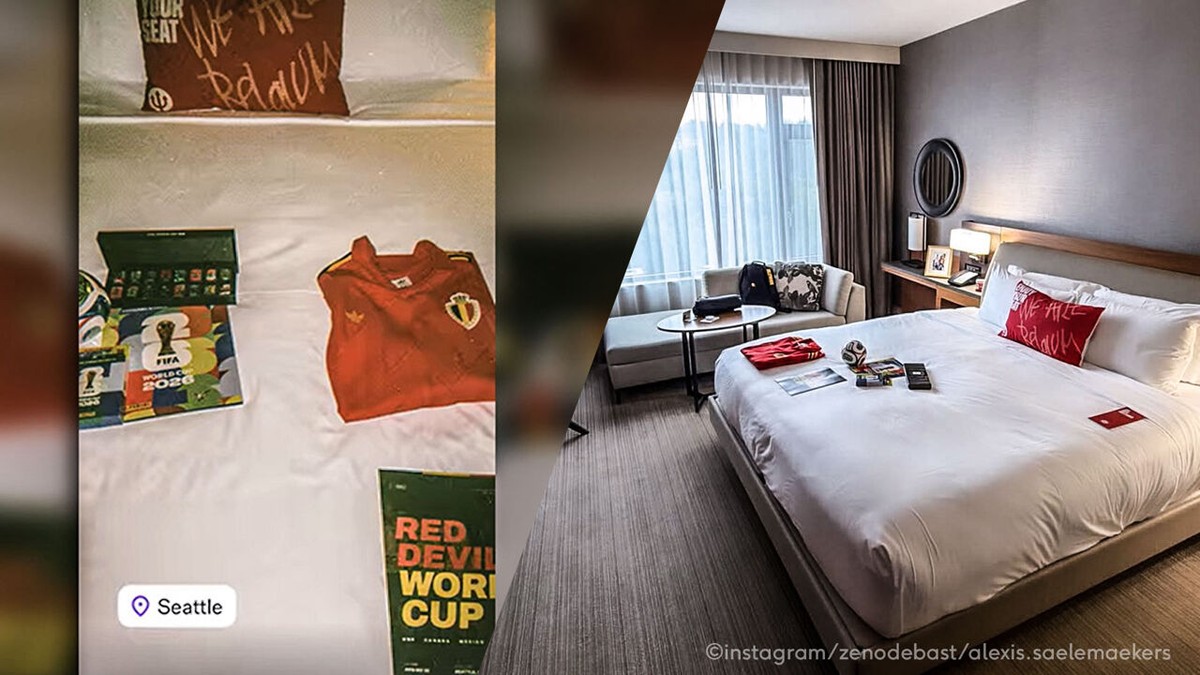 Er lag nog een verrassingspakket te wachten op hun bed: Rode Duivels settelen in Seattle, straks opnieuw training