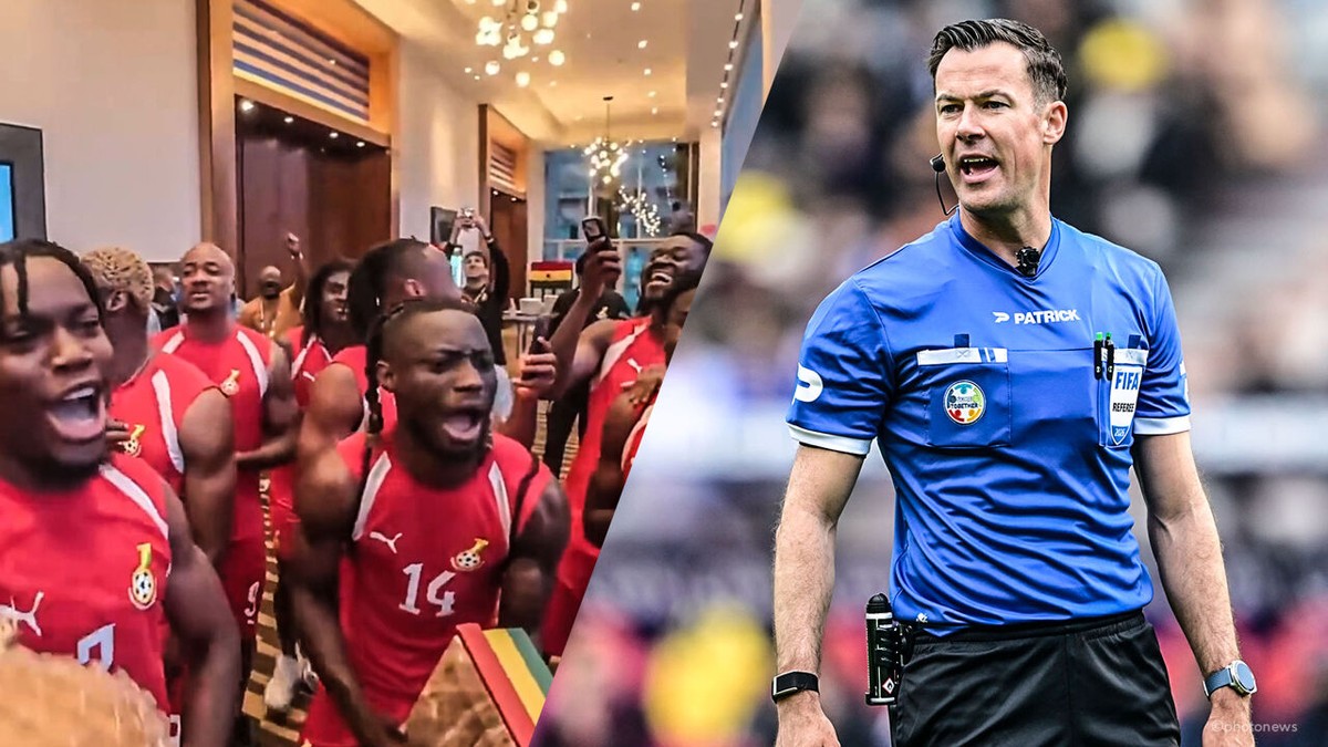 LIVE (1 uur): Ghanese selectie bouwt feestje in hotel voor opener onder leiding van Belgische VAR Bram Van Driessche