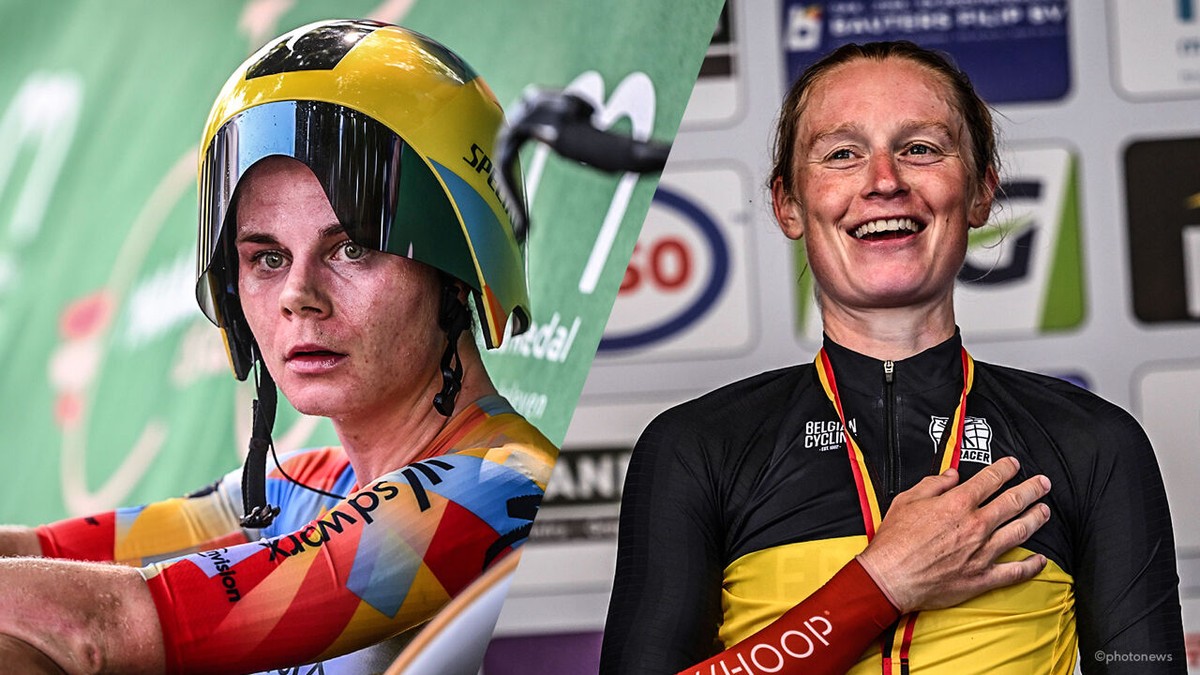 Wat een verrassing: niet topfavoriete Lotte Kopecky, maar wel Lotte Claes kroont zich tot Belgisch kampioene tijdrijden