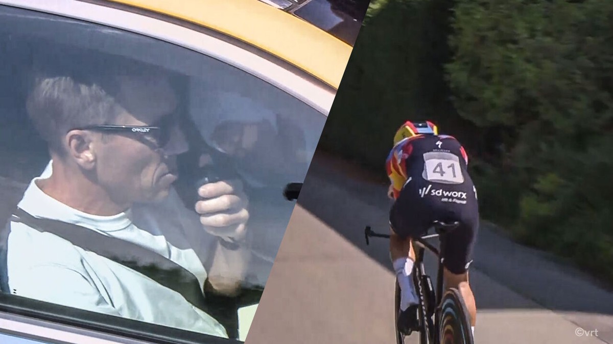 Lotte Kopecky kreeg haar kersverse man Axel Merckx mee in de volgwagen: "Iets influisteren bij je vrouw, hoe pak je dat aan?"