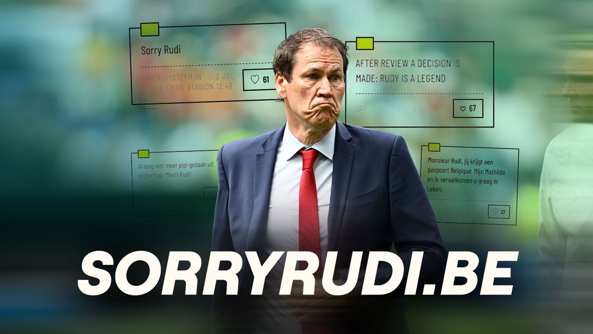 Al ruim 1.000 fans boden hun excuses aan: ludieke site "sorryrudi.be" brengt ode aan bondscoach na geniale (?) wissels