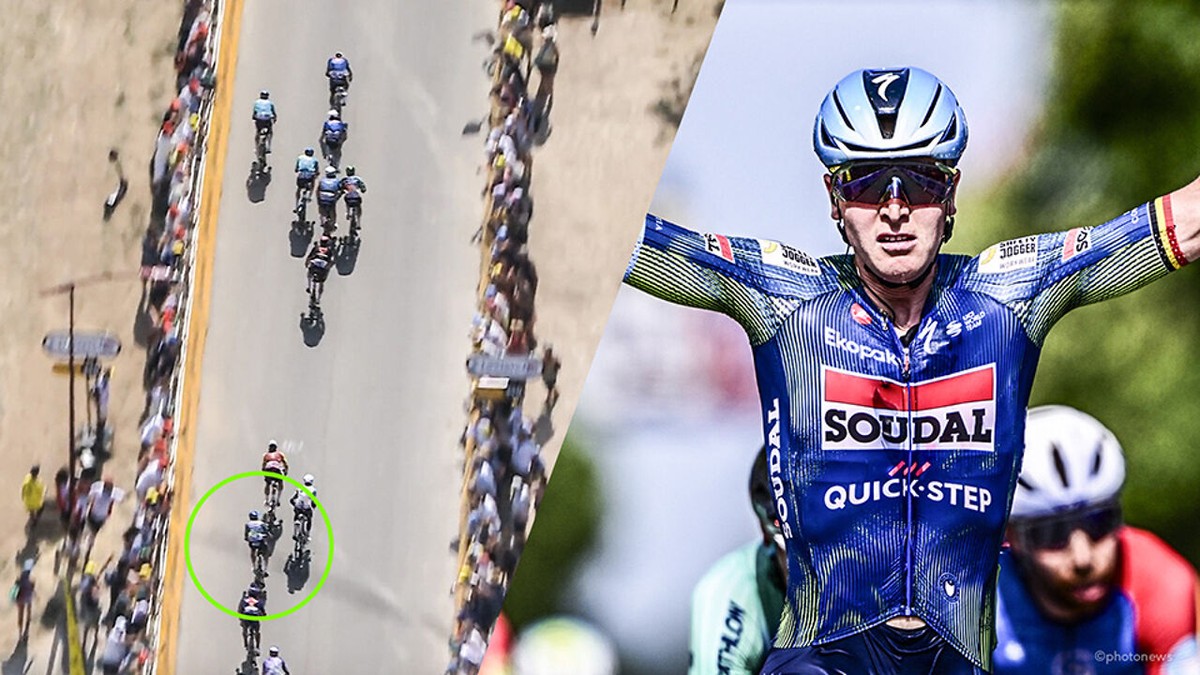 Tim Merlier boekt monsterachtige zege na eindeloze sprint, vluchter Liam Slock ingerekend net voor de slotkilometer