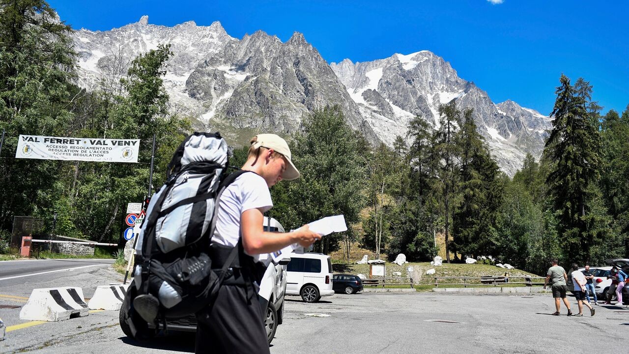 Populaire klimroute naar Mont Blanc tijdelijk niet meer begaanbaar door smeltende gletsjer