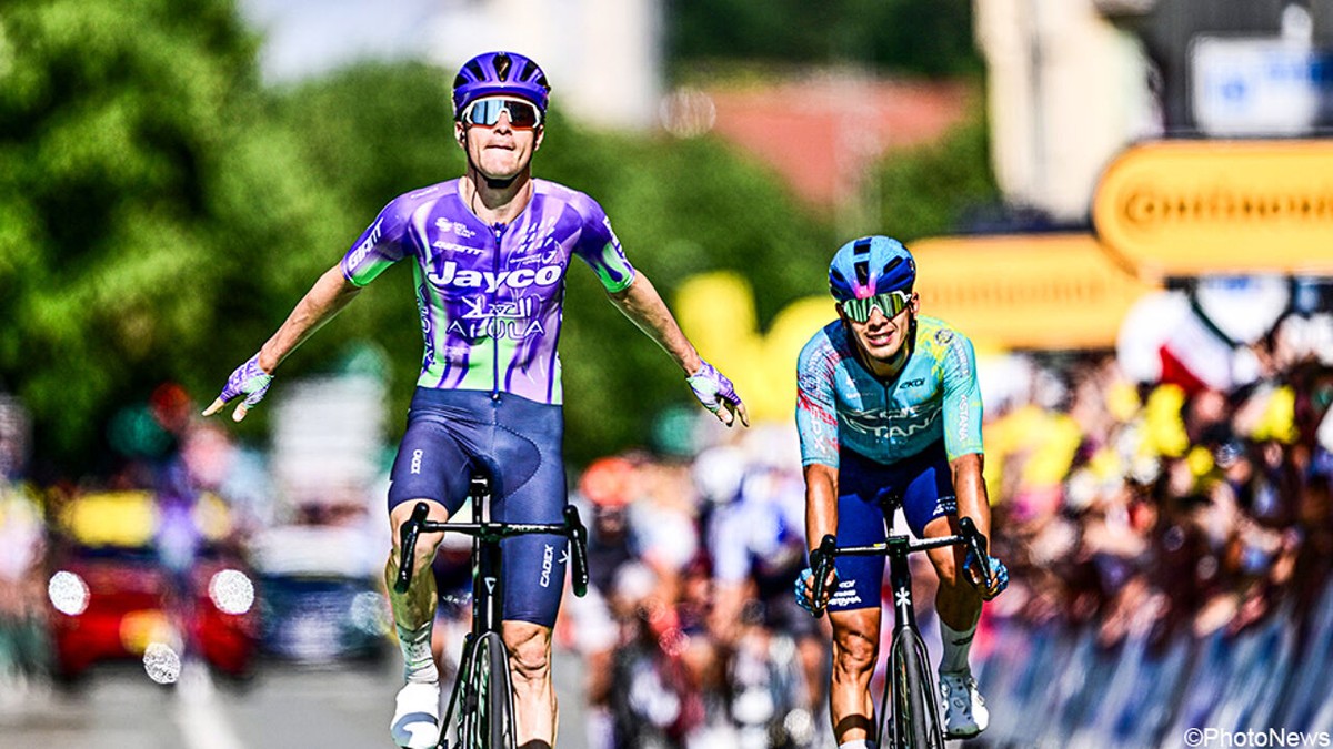 Mauro Schmid laat de klokken luiden in Belfort, Belgische vluchters Tim Wellens en Maxim Van Gils vissen achter het net