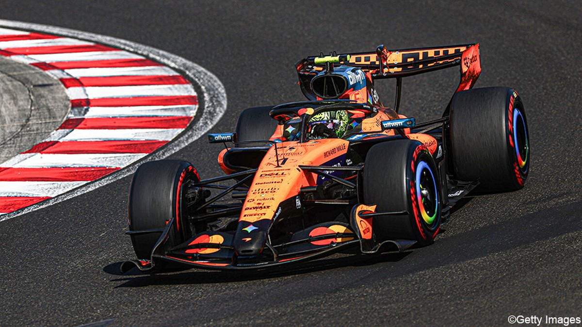Lando Norris wint chaotische GP van Hongarije na dubbele portie pech voor Oscar Piastri, Verstappen eindigt 2e