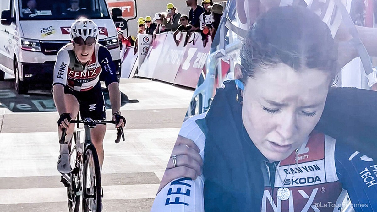 Vechten tot de laatste snik, maar toch buiten tijd: Charlotte Kool moet de Tour verlaten