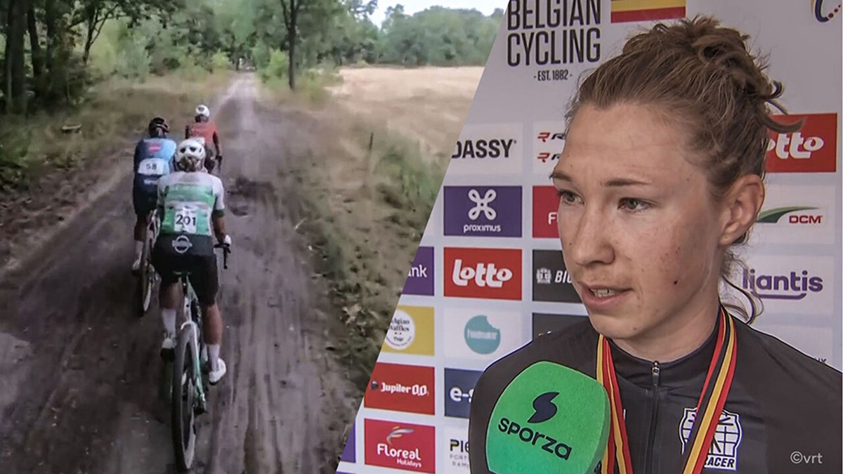 Sneed Belgisch gravelkampioene Nathalie Bex stuk van het parcours af? "Plots reed ze voor ons"