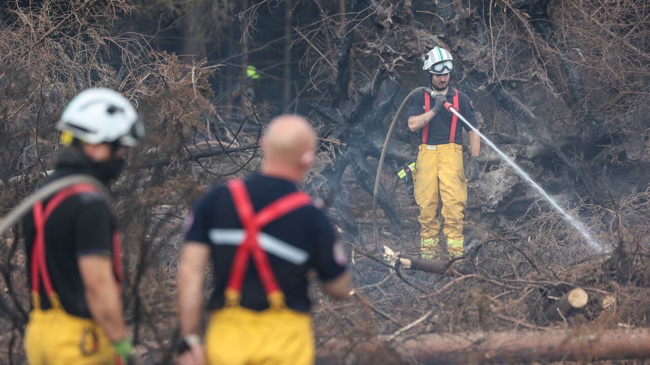 Laatste Vlaamse brandweerlui vertrokken, brand blijft grotendeels onder controle