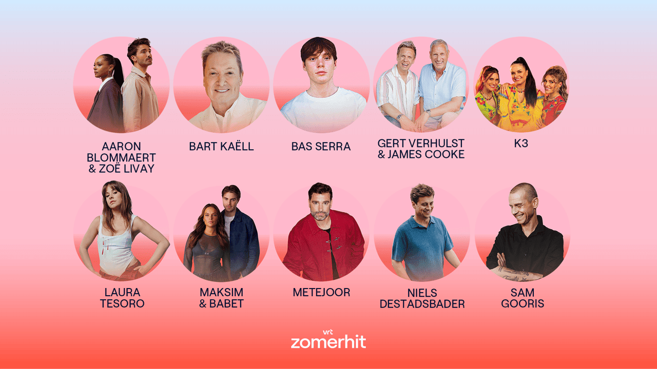 Wie volgt Pommelien Thijs op? Dit zijn de 10 finalisten van VRT Zomerhit