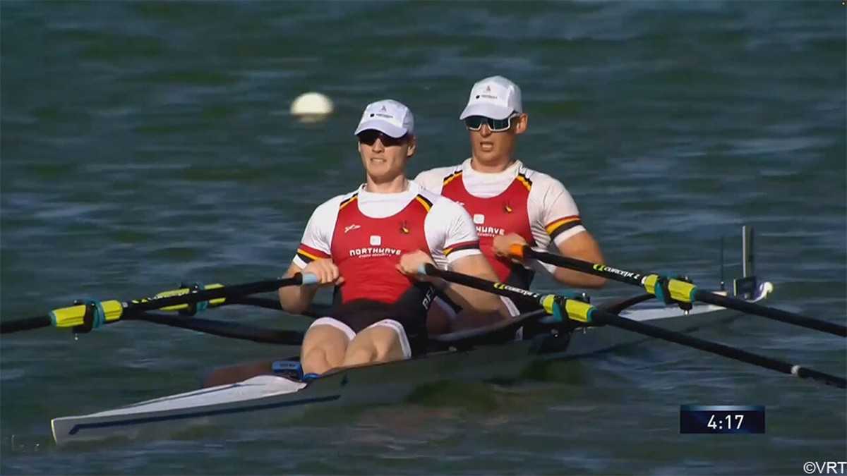 LIVEBLOG WK roeien - Nieuw succes voor Tibo Vyvey en Aaron Andries, die zich plaatsen voor halve finales in dubbeltwee