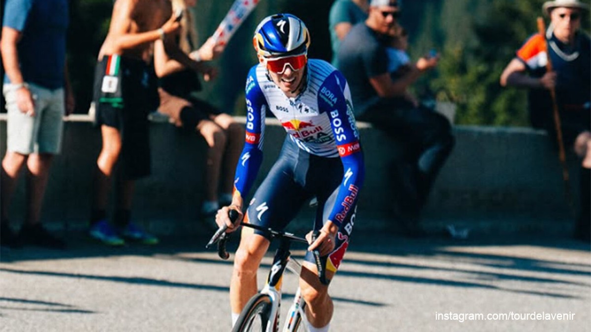 Lorenzo Mark Finn blaast concurrentie weg in klimtijdrit in Ronde van de Toekomst, Driesen is leiderstrui kwijt