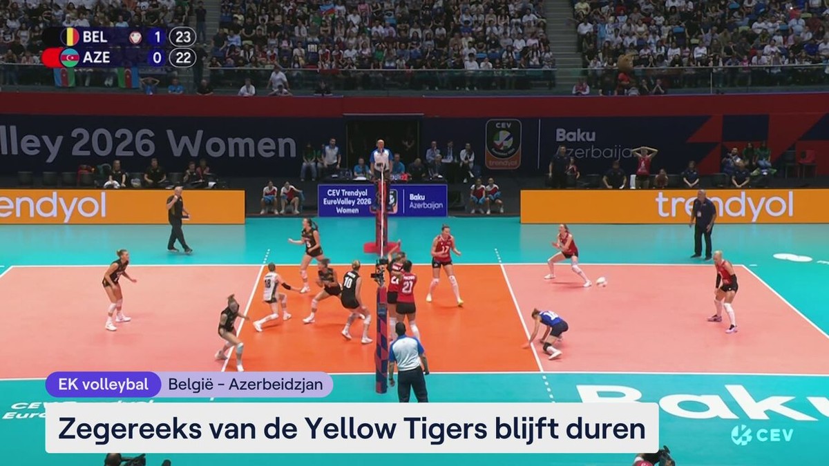 VIDEO - Zegereeks van de Yellow Tigers blijft duren