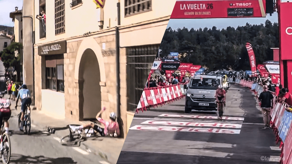 Val over stoeprand eist zware tol: klaplong en gebroken ribben dwingen Luca Van Boven uit de Vuelta