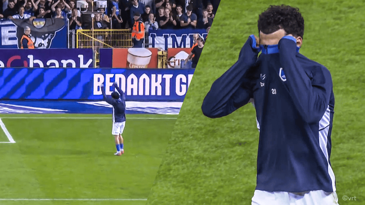 Was dit zijn laatste wedstrijd? Geëmotioneerde Zakaria El Ouahdi lijkt in tranen afscheid te nemen van Genk-fans