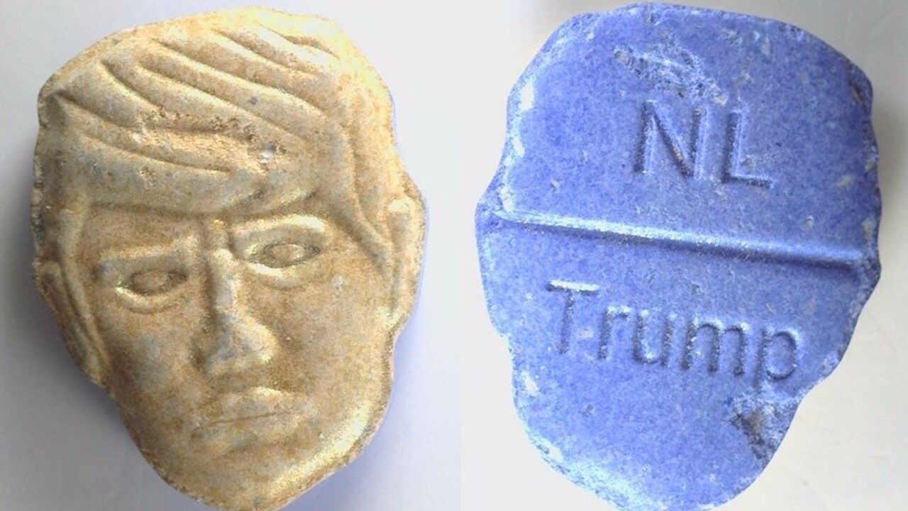 Nederland waarschuwt voor "zeer gevaarlijke" xtc-pillen met afbeelding van Trump