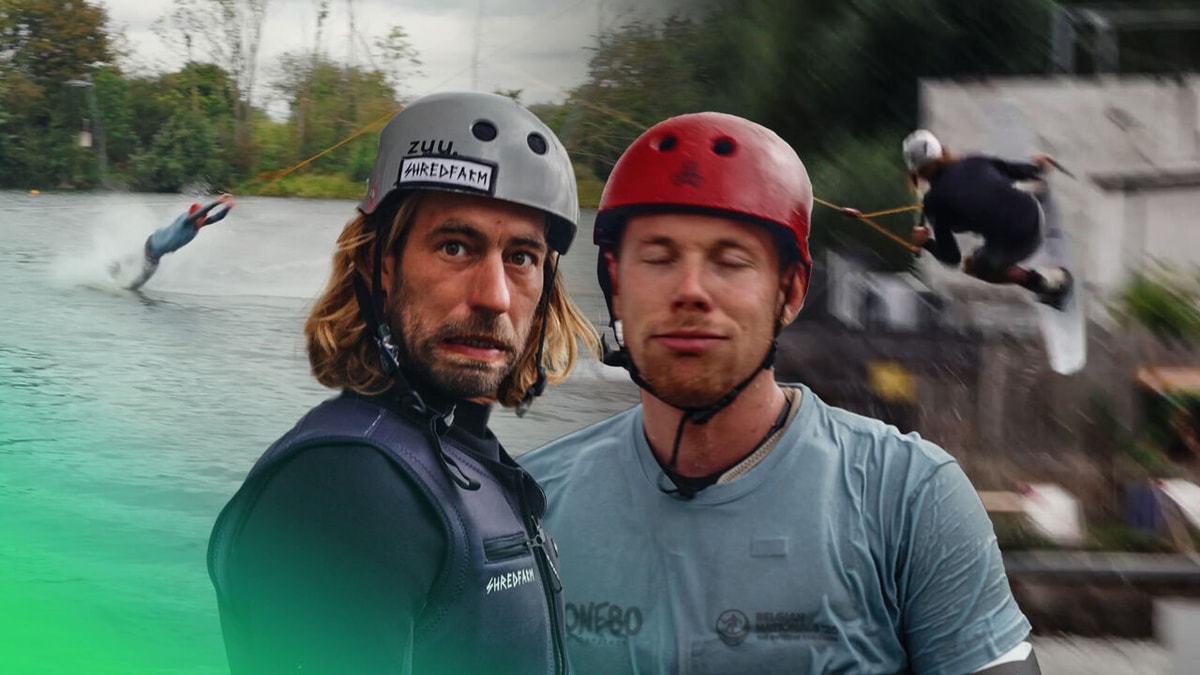 Bavo laat zich uitdagen door wereldkampioen wakeboarden: "Als je daar valt, ben je al je tanden kwijt"