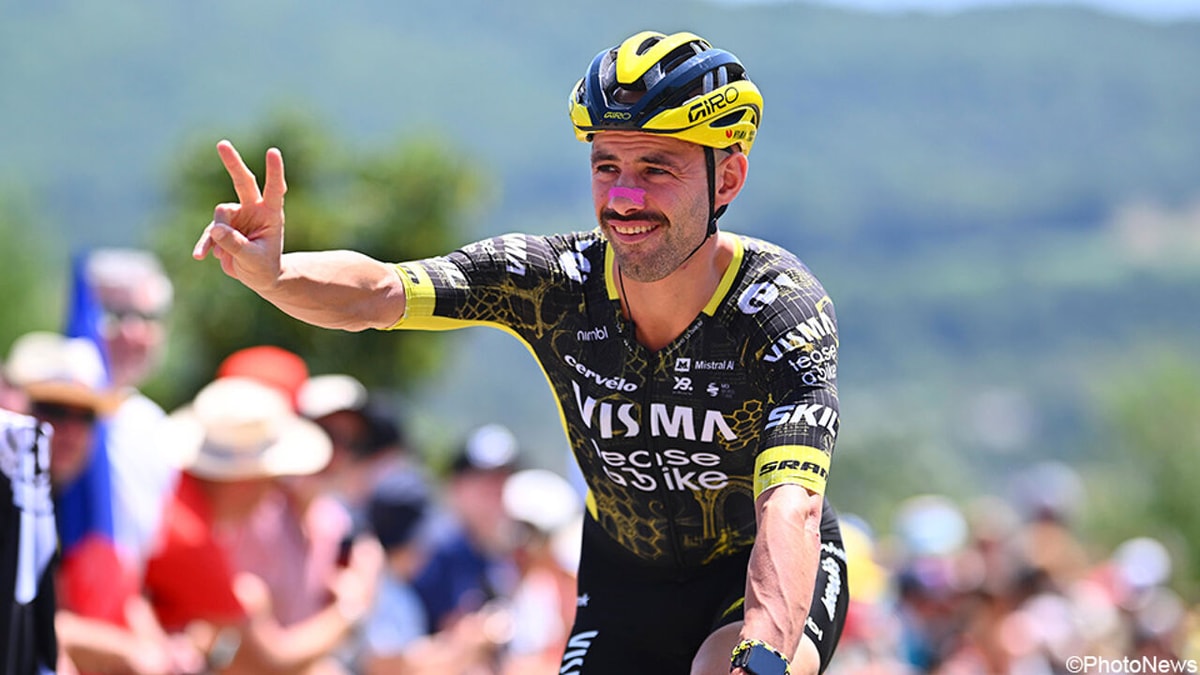Visma-Lease a Bike kondigt in ludiek filmpje aan dat Victor Campenaerts verlengt tot 2028: "Ik heb je een bonus geregeld"
