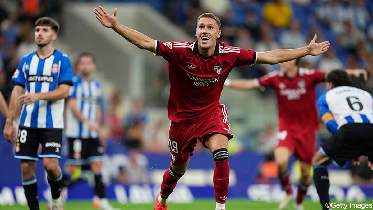 Lucas Stassin schiet meteen proper raak bij debuut voor Sevilla, maar is door goal in 98e minuut niet de matchwinnaar