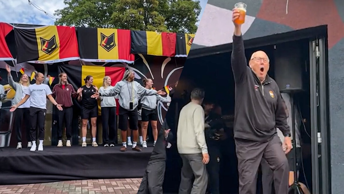 "Jullie zijn de beste fans ter wereld": Cats vieren kwartfinale met fans en vooral coach Thibault steelt de show met pintje