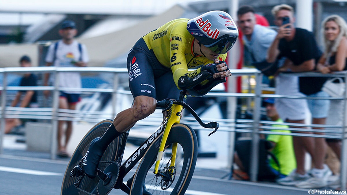 Starttijden tijdrit: Wout van Aert is om 15.50 uur aan zet, medefavoriet start als een van de eersten