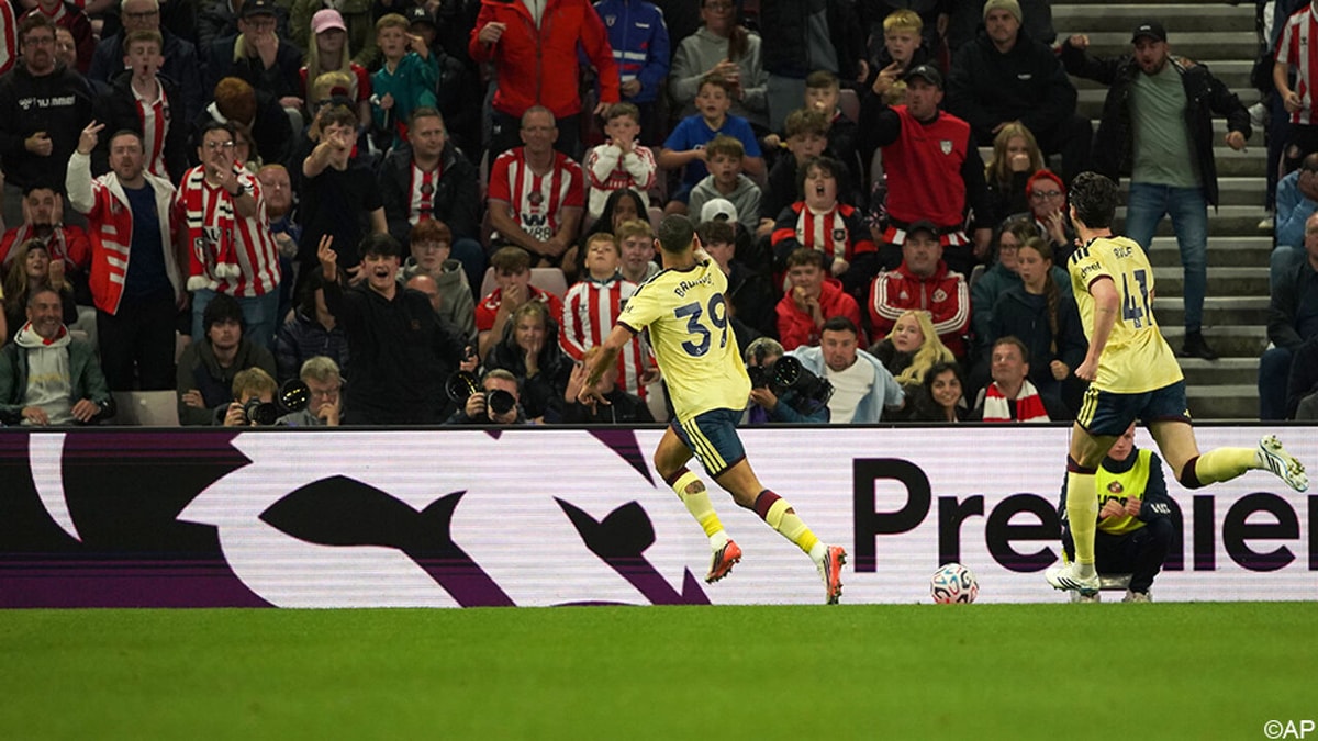 Penaltymisser doet Sunderland de das om: Bruno Guimarães bevrijdt Arsenal met heerlijk afstandsschot richting nieuwe zege