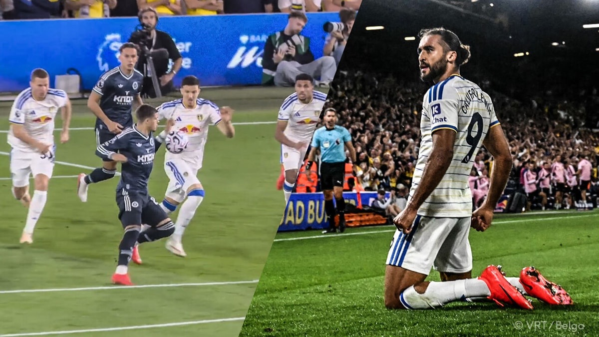 Met onbestraft handsmoment: basisdebutant Matias Fernandez-Pardo kan zinkend schip van Newcastle niet redden tegen Leeds