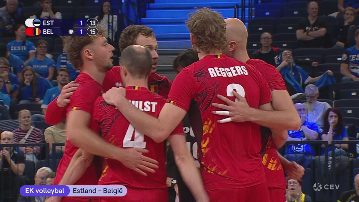 Red Dragons zetten Estland, ondanks moment van twijfel, opzij op het EK volleybal