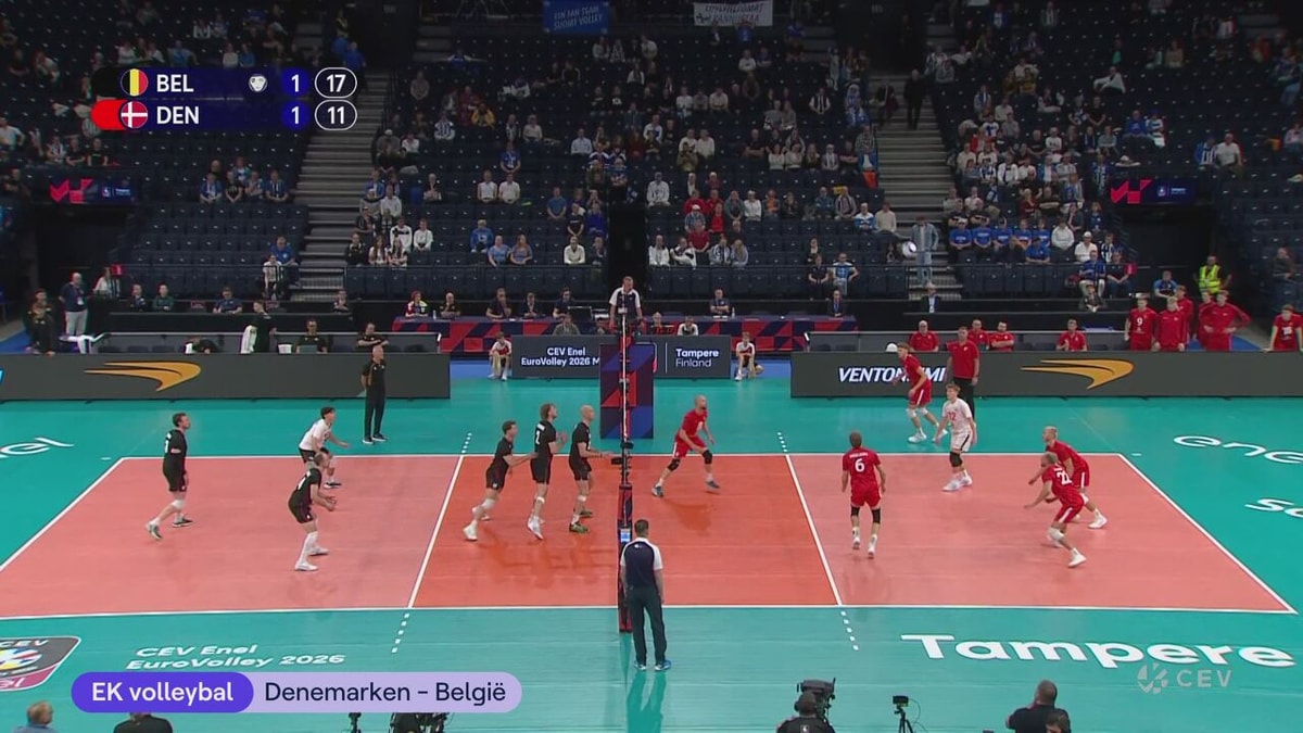 Red Dragons zijn zeker van 1/8e finales op het EK volleybal, na nieuwe zege tegen Denemarken