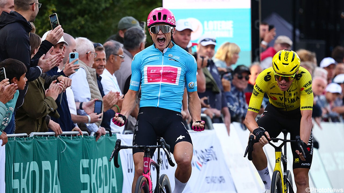 Geen 2 op 2: Mathieu van der Poel valt helemaal stil in Luxemburg, Marijn van den Berg wint na lange sprint