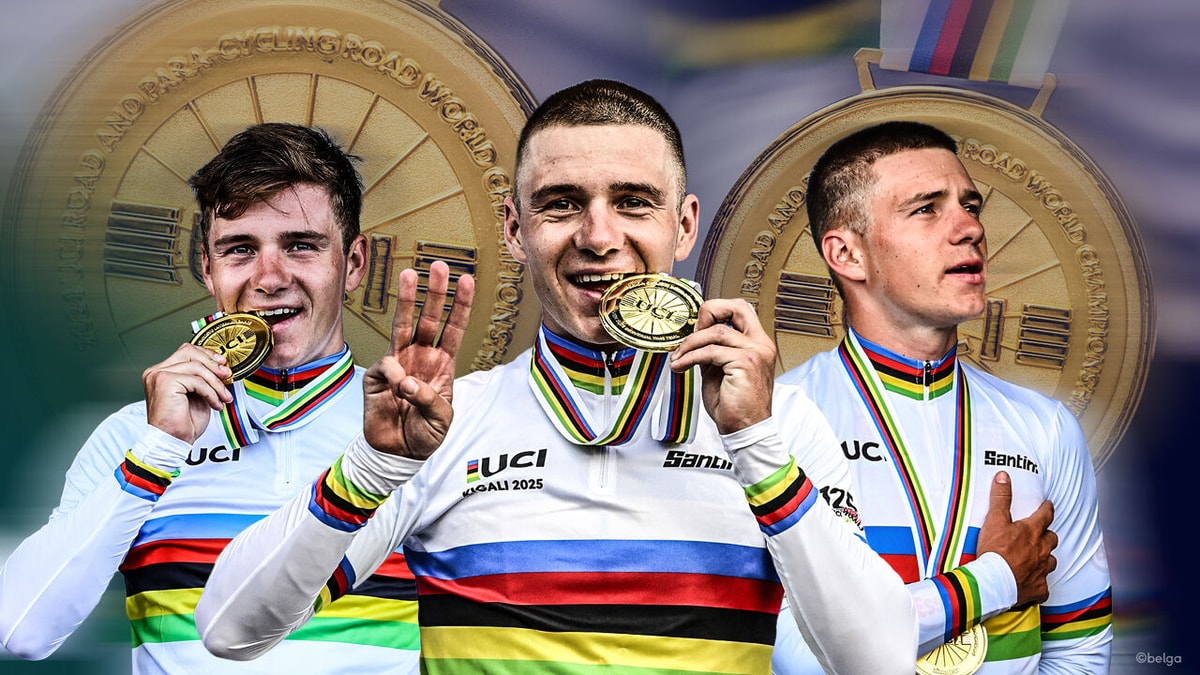 "Ik dacht echt: die tussentijd klopt niet": de tijdrittrilogie van Evenepoel door de ogen van de man die ze vanaf de 1e rij meemaakte