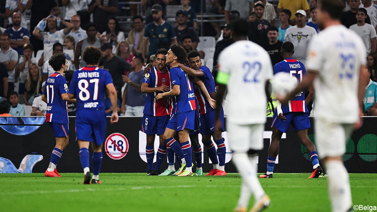 PSG duwt hulpeloos Marseille nog wat dieper in de put met goals van Ferran Torres en Marquinhos