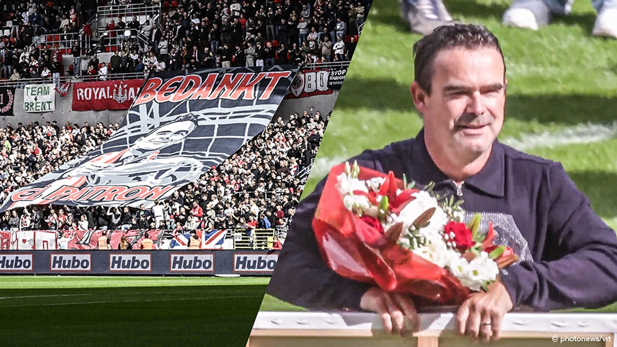 Antwerp zwaait Marc Overmars uit in stijl, fans pakken ook uit met nog een indrukwekkende tifo
