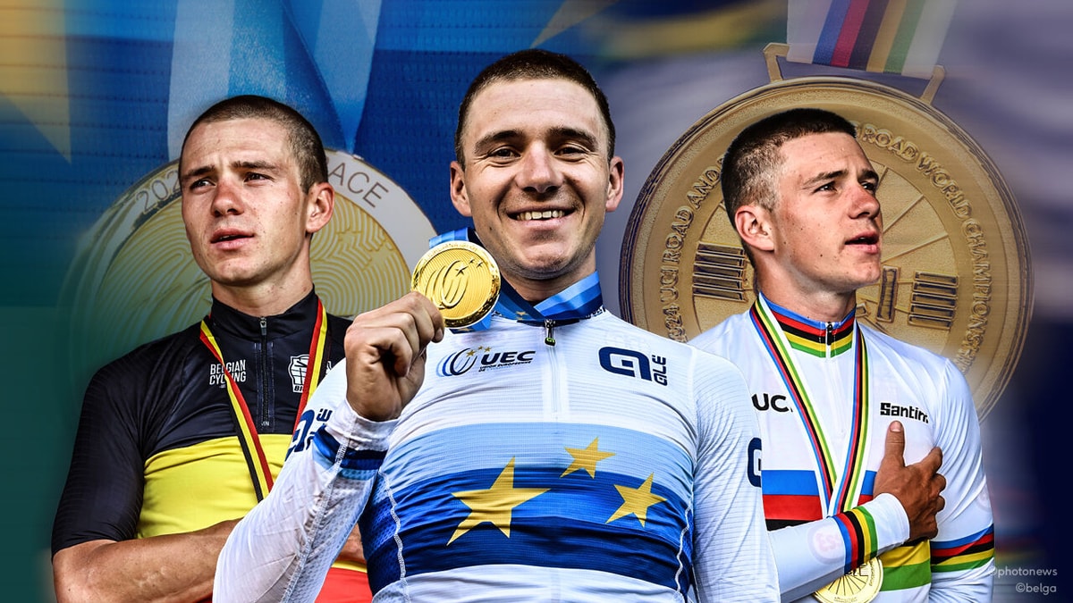 Een Gouden Grand Slam! Remco Evenepoel heeft met deze EK-zege zijn buitengewone bingokaart gevuld