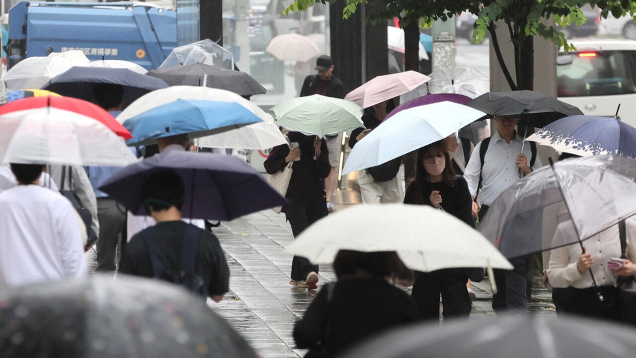 Recordreeks van 37 dagen regen in Tokio